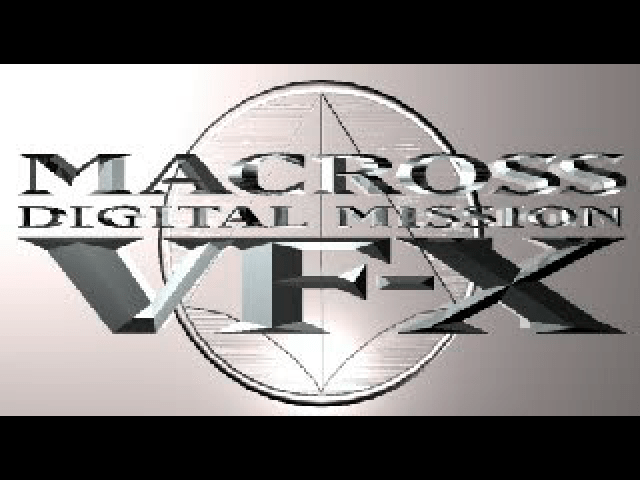 Macross Digital Mission VF-X title screen for Playstation